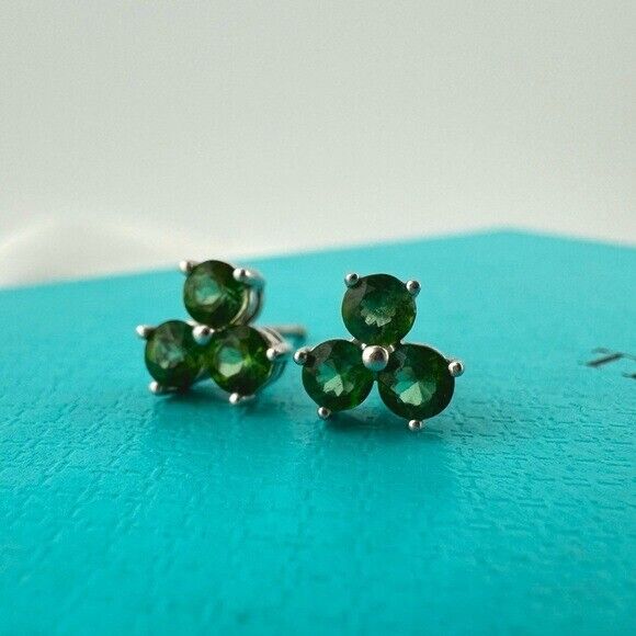 RARE Tiffany & Co. Tourmaline Aria Earrings in 18k White Gold