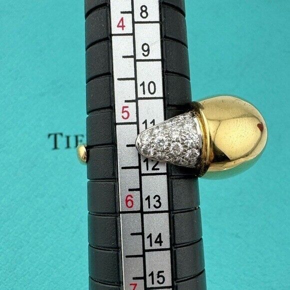 RARE Vtg. Peretti Tiffany & Co. Claw Talon Ring in 18k with Platinum & Diamonds