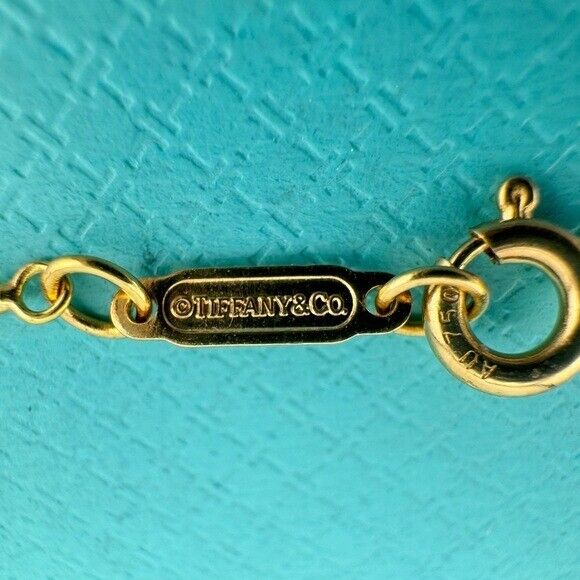 RARE Tiffany & Co. Citrine Sparkler Beaded Chain Necklace 18k Yellow Gold 16"