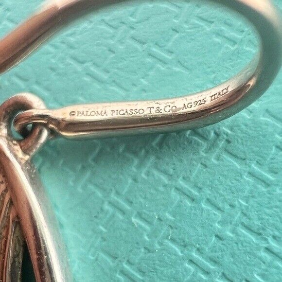 RARE Tiffany & Co. Villa Palm Paloma Picasso Earrings Sterling Silver