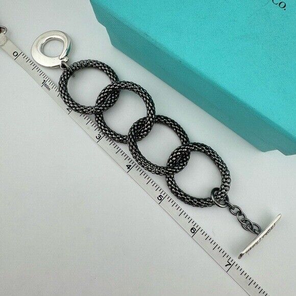 RARE Tiffany & Co. Mesh Toggle Bracelet by Paloma Picasso Sterling Silver