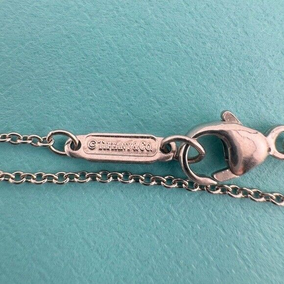 RARE Tiffany & Co. Platinum Triple Diamond Drop Lavalier Necklace 16"
