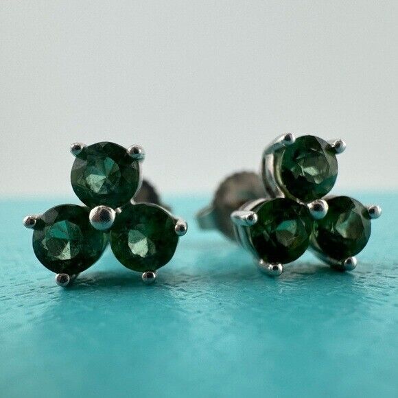 RARE Tiffany & Co. Tourmaline Aria Earrings in 18k White Gold