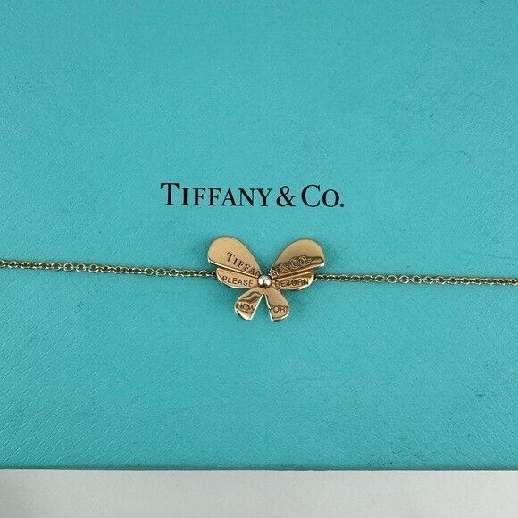 Tiffany & Co. Love Bugs Butterfly Bracelet 18k Rose Gold