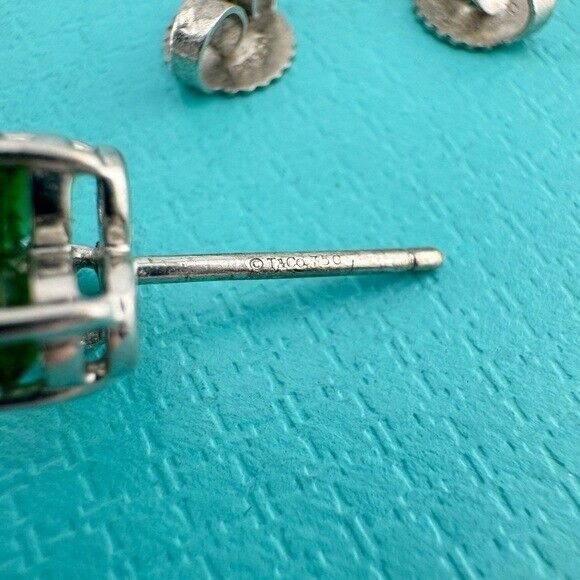 RARE Tiffany & Co. Tourmaline Aria Earrings in 18k White Gold