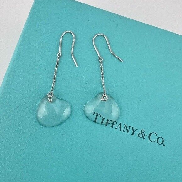 RARE Tiffany & Co. Elsa Peretti Cat Island Shell Rock Crystal Silver Earrings