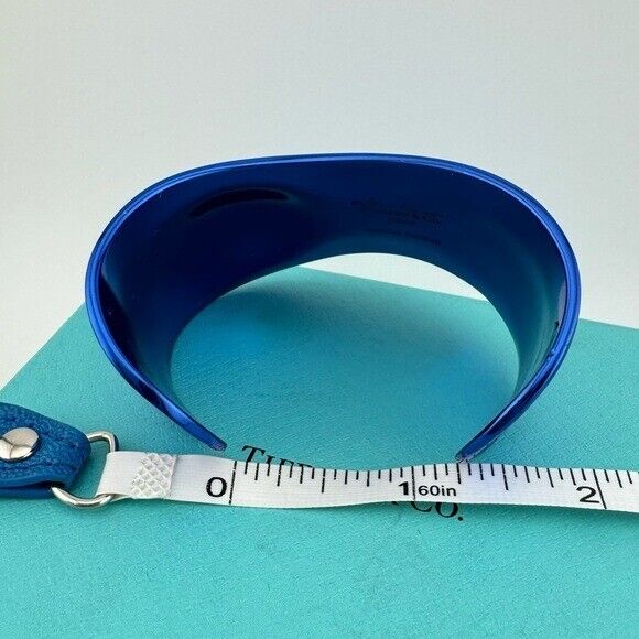 RARE Tiffany & Co. Limited Edition Blue Elsa Peretti Bone Cuff, Small Motif
