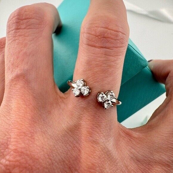 Retired Tiffany & Co. Aria Diamond Open Ring in Platinum