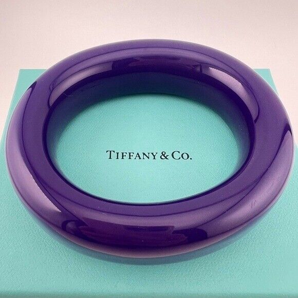 RARE Tiffany & Co. Elsa Peretti Purple Doughnut Lacquer Bangle