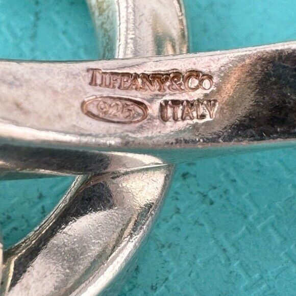 Tiffany & Co. Vintage Twisted Link Necklace Sterling Silver