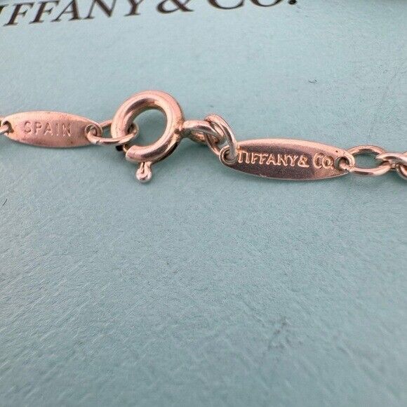 RARE Tiffany & Co. Black Jade Bean Bracelet Sterling Silver by Elsa Peretti