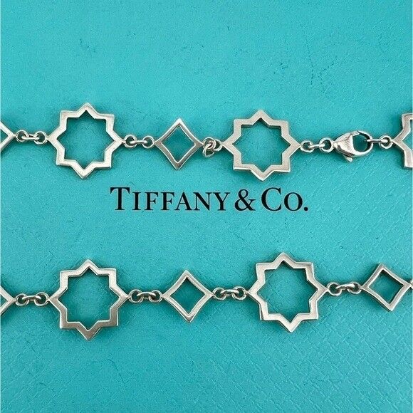 RARE Tiffany & Co. Marrakesh Link Necklace Sterling Silver Paloma Picasso 24"