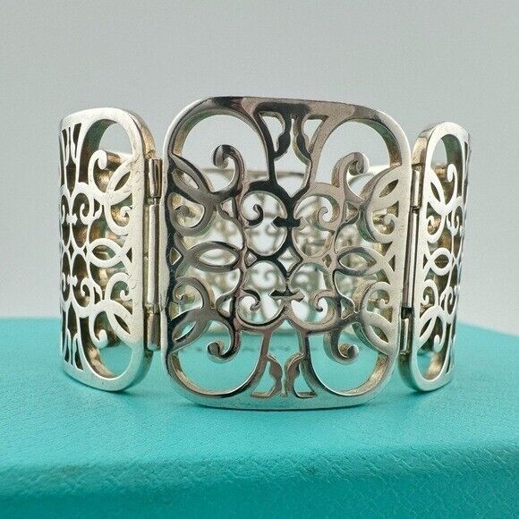RARE Tiffany & Co. Enchant Filigree Wrap Bracelet in Sterling Silver
