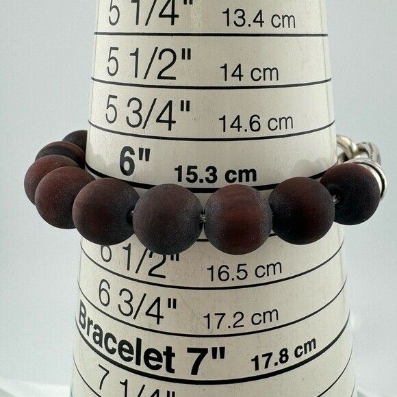 RARE Tiffany & Co. Red Tigers Eye Knot 10mm Bead Bracelet Paloma Picasso
