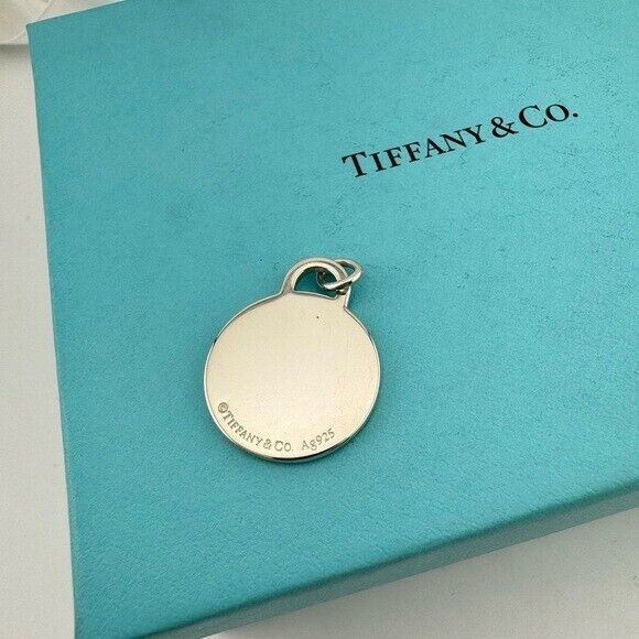 RARE Tiffany & Co. Yin Yang Return to Tiffany Charm Sterling Silver Blue Enamel