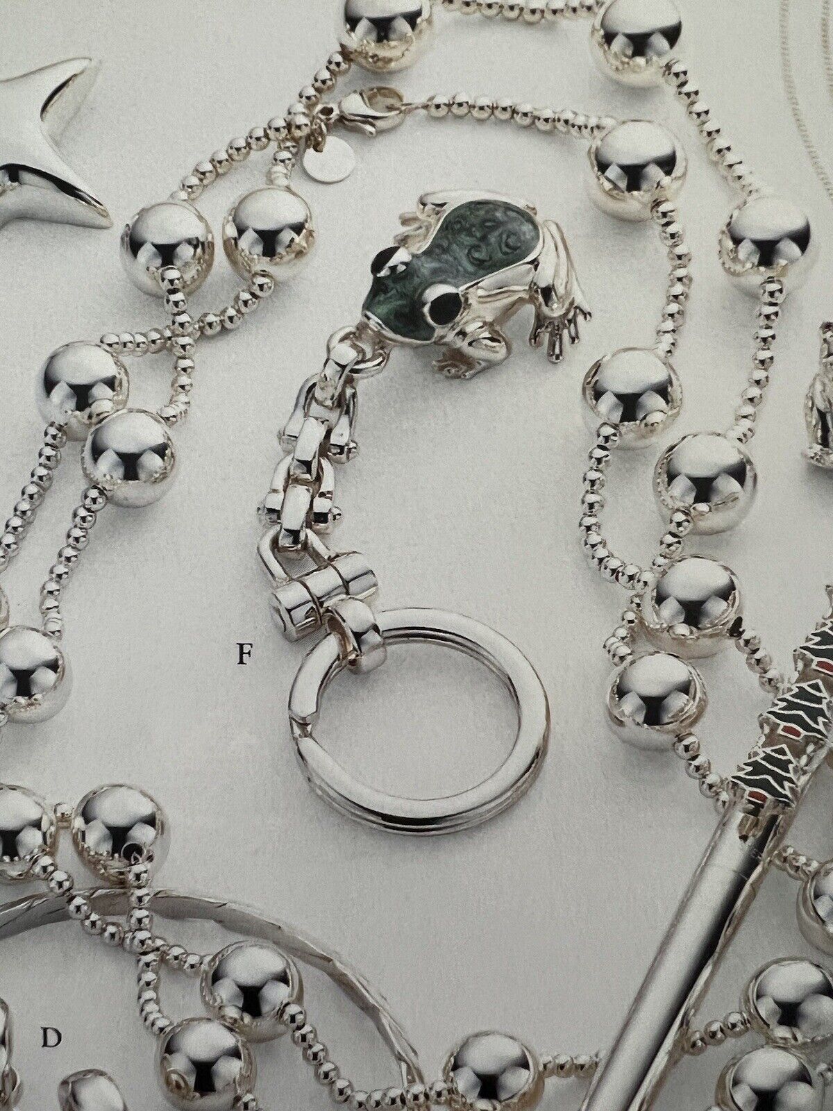 RARE Tiffany & Co. Hardwear Modern Bead Station Necklace Sterling Silver 37” Vtg