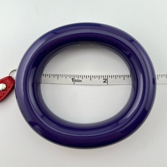 RARE Tiffany & Co. Elsa Peretti Purple Doughnut Lacquer Bangle