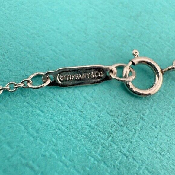 Tiffany & Co. Diamond Victoria Square Outline Pendant 16" in Platinum