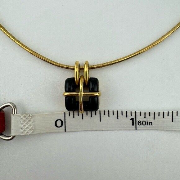 Vintage Tiffany & Co. Biscayne 18k Jade Pendant Necklace on 16" Omega Chain