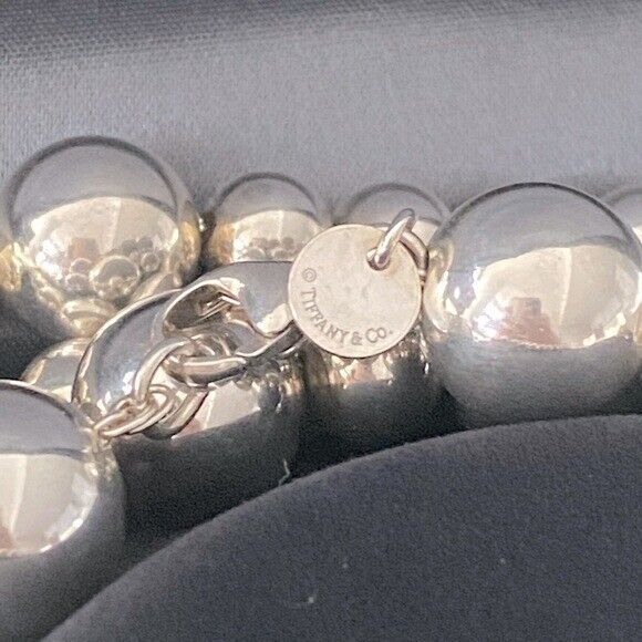 RARE Tiffany & Co. 87” Mutli Size HardWear Ball Necklace Sterling Silver