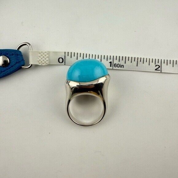 RARE Tiffany & Co. 19mm Turquoise Cabochon Ring by Elsa Peretti