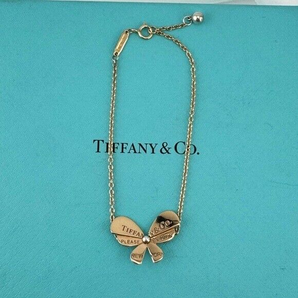 Tiffany & Co. Love Bugs Butterfly Bracelet 18k Rose Gold