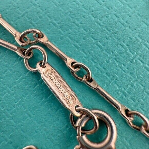 RARE Tiffany & Co. Bone Link Chain 24" Necklace Sterling Silver