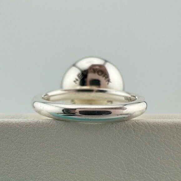 Tiffany & Co. 15.75mm Hardwear Ball Ring in Sterling Silver Size 5