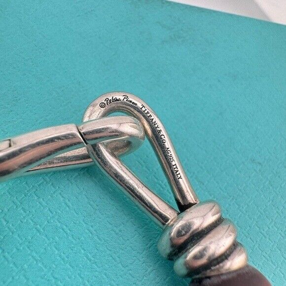 RARE Tiffany & Co. Red Tigers Eye Knot 10mm Bead Bracelet Paloma Picasso