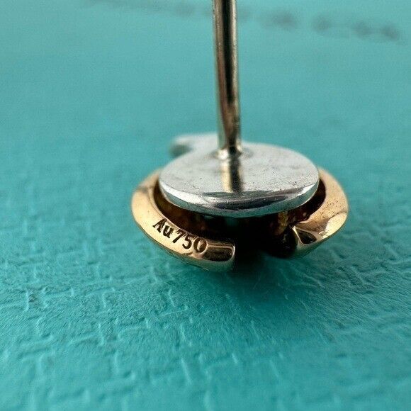 RARE Tiffany & Co. Love Bug Ladybug Earrings in 18k Rose Gold and Silver