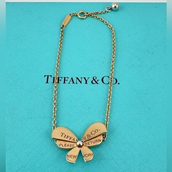 Tiffany & Co. Love Bugs Butterfly Bracelet 18k Rose Gold