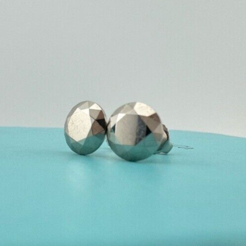 RARE Tiffany & Co. Vintage Platinum Faceted Two Carat Earrings Elsa Peretti