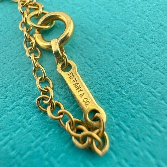 Vtg. Tiffany & Co. 18k Elsa Peretti Freeform Rock Crystal Pendant Necklace