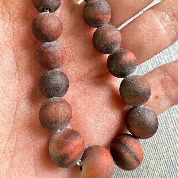 RARE Tiffany & Co. Red Tigers Eye Knot 10mm Bead Bracelet Paloma Picasso