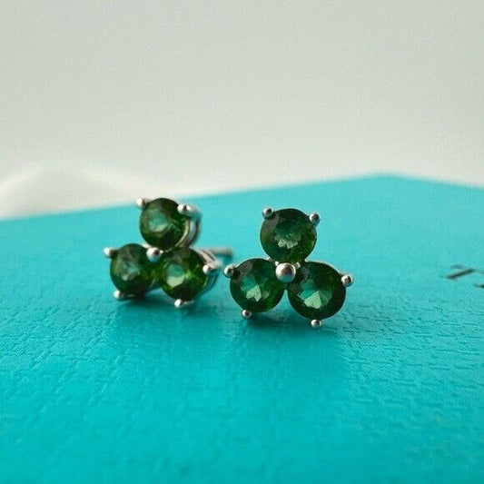 RARE Tiffany & Co. Tourmaline Aria Earrings in 18k White Gold