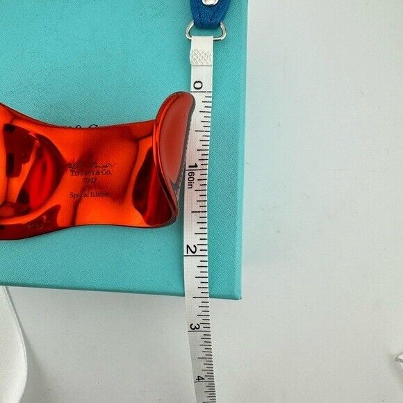 RARE Tiffany & Co. Limited Edition Red Elsa Peretti Bone Cuff, Small Motif