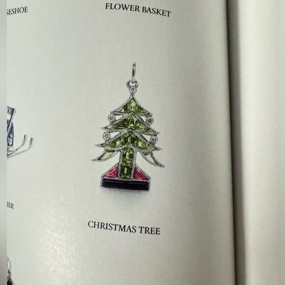 RARE Tiffany & Co. Platinum Christmas Tree Charm Necklace 16"