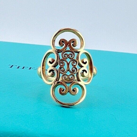 Tiffany & Co. 18k Yellow Gold Paloma Picasso Venezia Quardruplo Ring Size 5.5