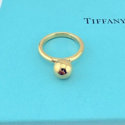 Tiffany & Co. 8mm Hardwear Ball Ring in 18k Yellow Gold, Retired