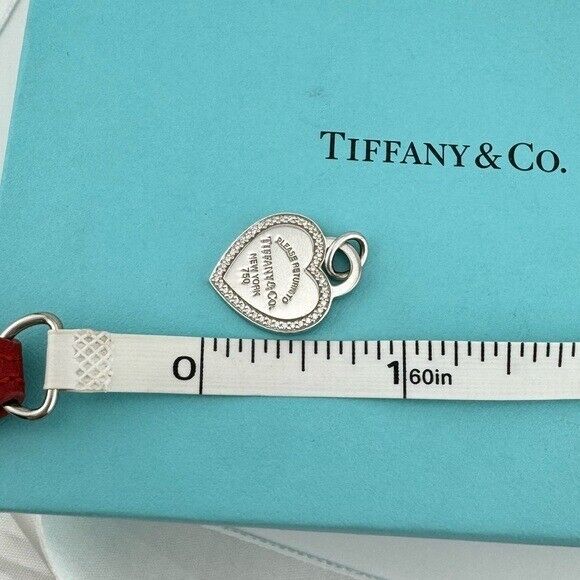 Diamond Return to Tiffany & Co. Heart Charm, Size Small 18k White Gold