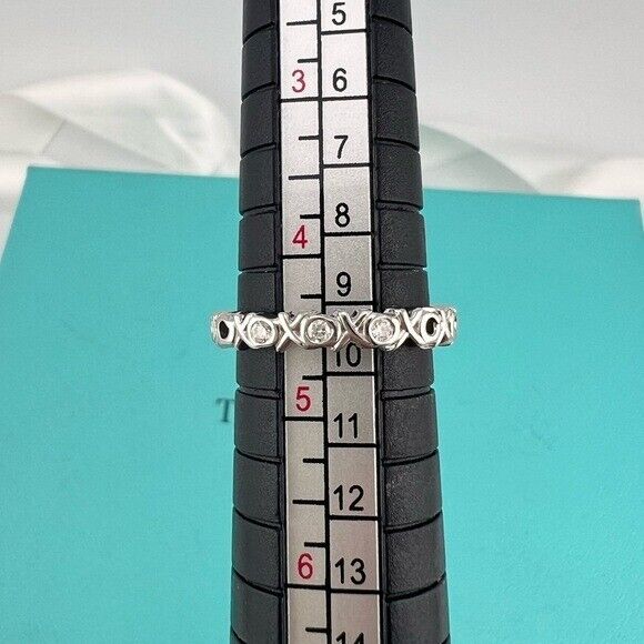 RARE Tiffany & Co. 18k Diamond Paloma Picasso XO Ring Size 4.5