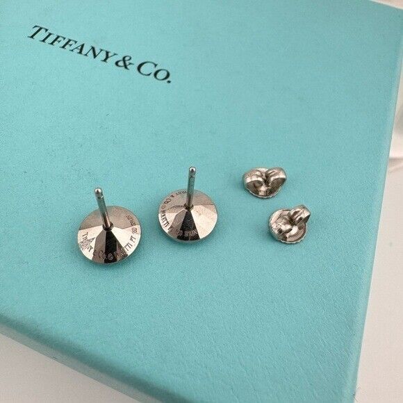 RARE Tiffany & Co. Vintage Platinum Faceted Two Carat Earrings Elsa Peretti