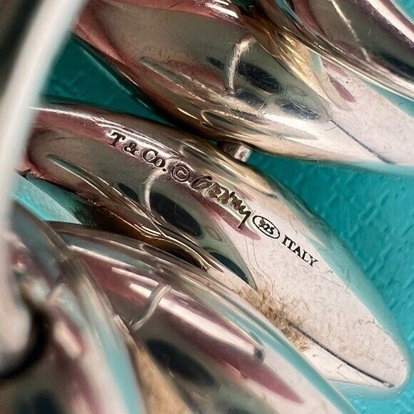 RARE Tiffany & Co. Frank Gehry Five Fish Ring Sterling Silver Size 5