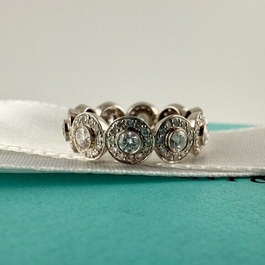 RARE Tiffany & Co. Platinum Diamond Circlet Eternity Band Ring