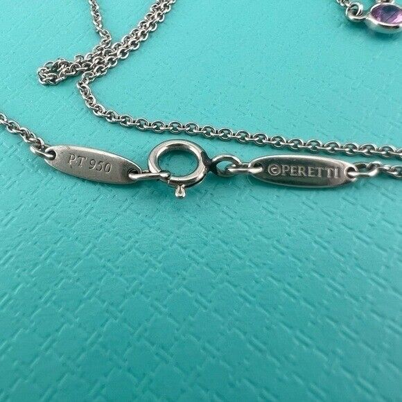 Tiffany & Co. Platinum Pink Sapphire Colors by the Yard Necklace