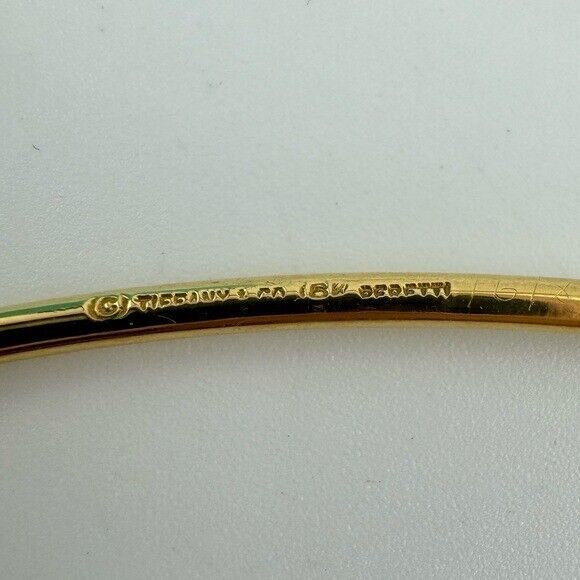 Vintage Tiffany & Co. Elsa Peretti 18k Wire Collar Hook with Carved Black Jade