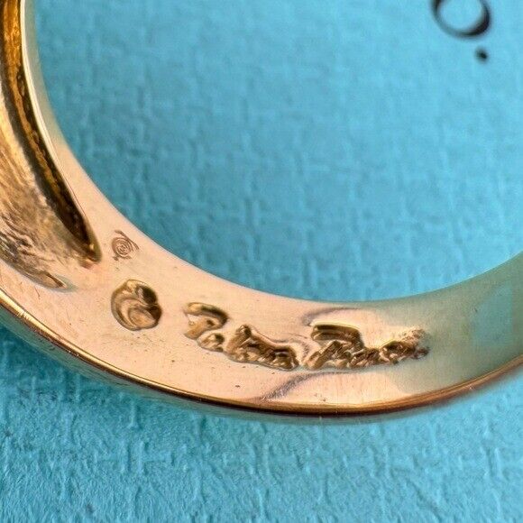 Tiffany & Co. 18k Amethyst Basket Ring Paloma Picasso Graffiti X Etched Gemstone
