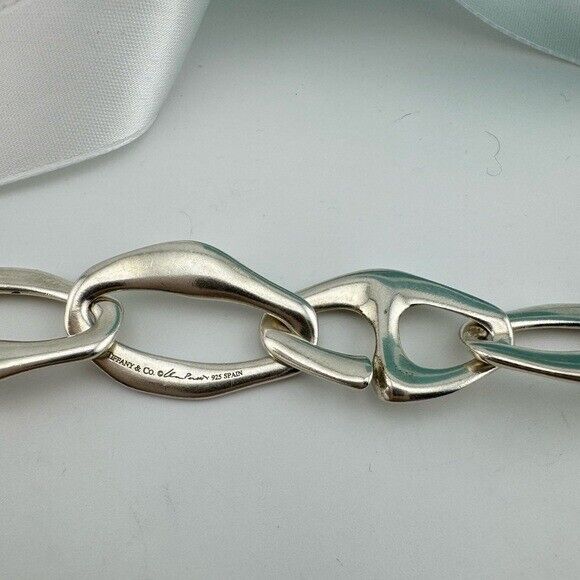 Tiffany & Co. Elsa Peretti Aegean Necklace Sterling Silver 29"