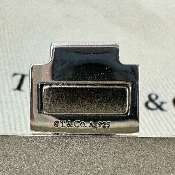 RARE Tiffany x FENDI Pico Baguette Charm in Silver Tiffany Blue Enamel Finish