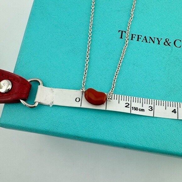 RARE Tiffany & Co. Red Jasper Bean Bracelet by Elsa Peretti in Sterling Silver